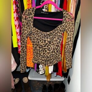 The A&F Ava Long-Sleeve Mesh Top